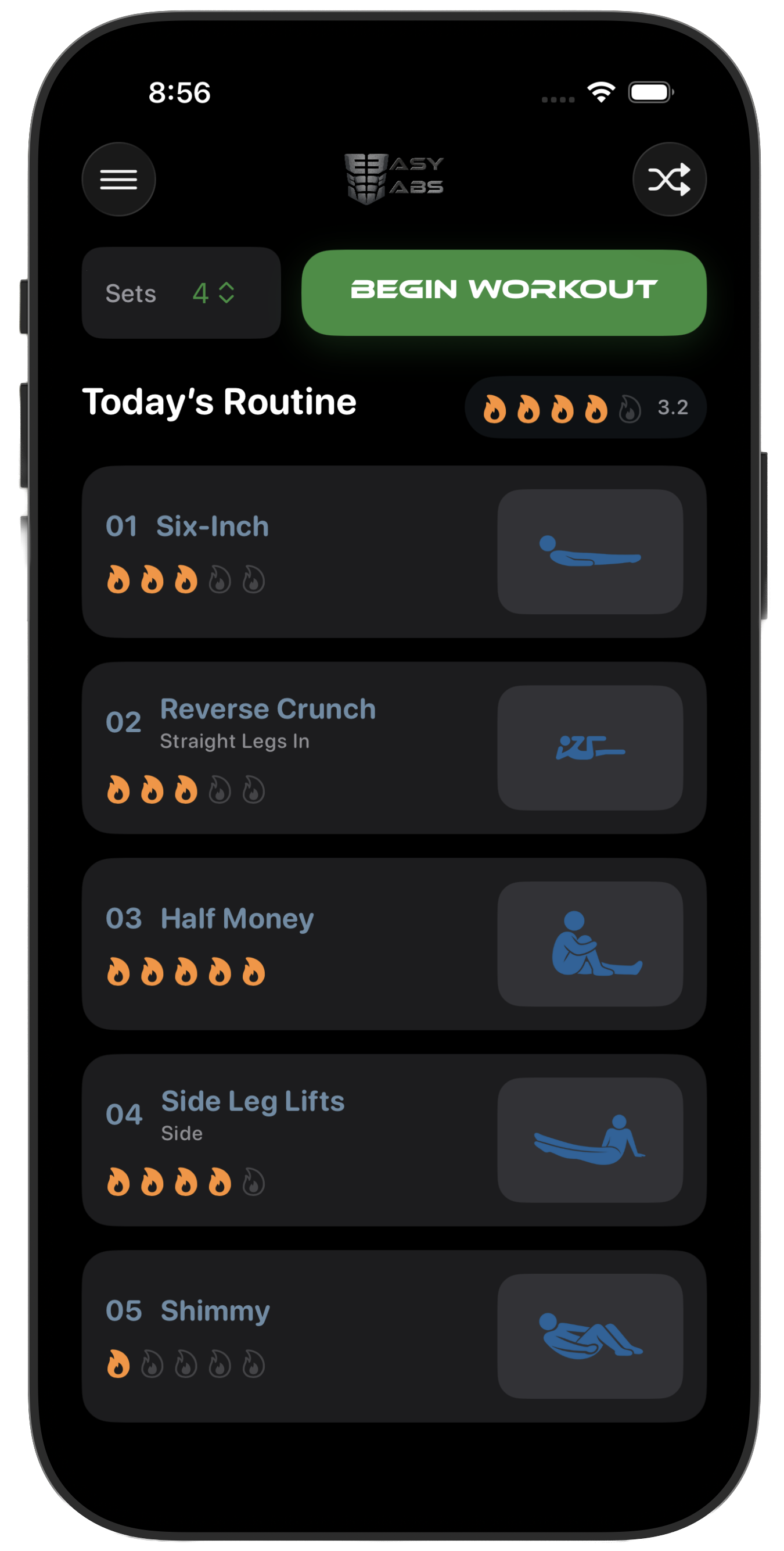 Easy Abs on iPhone